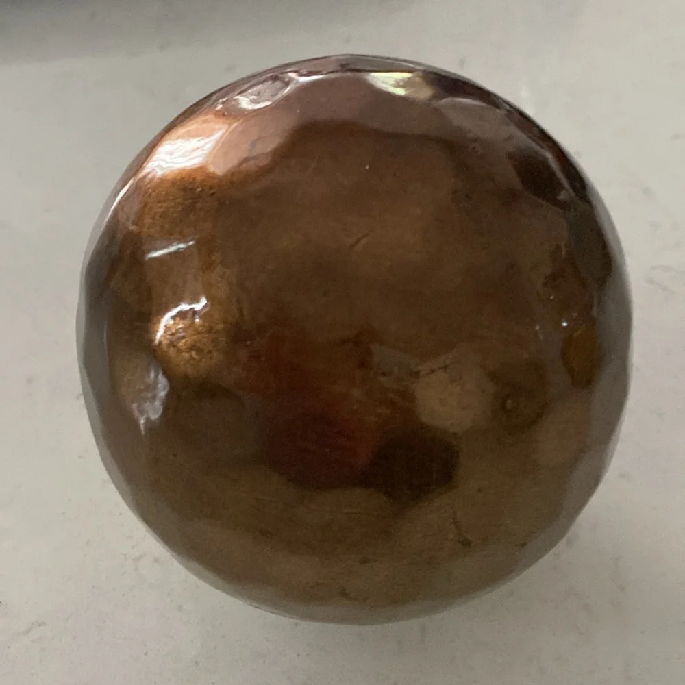 Pier 1 Hammered Copper Decorative Sphere‎
